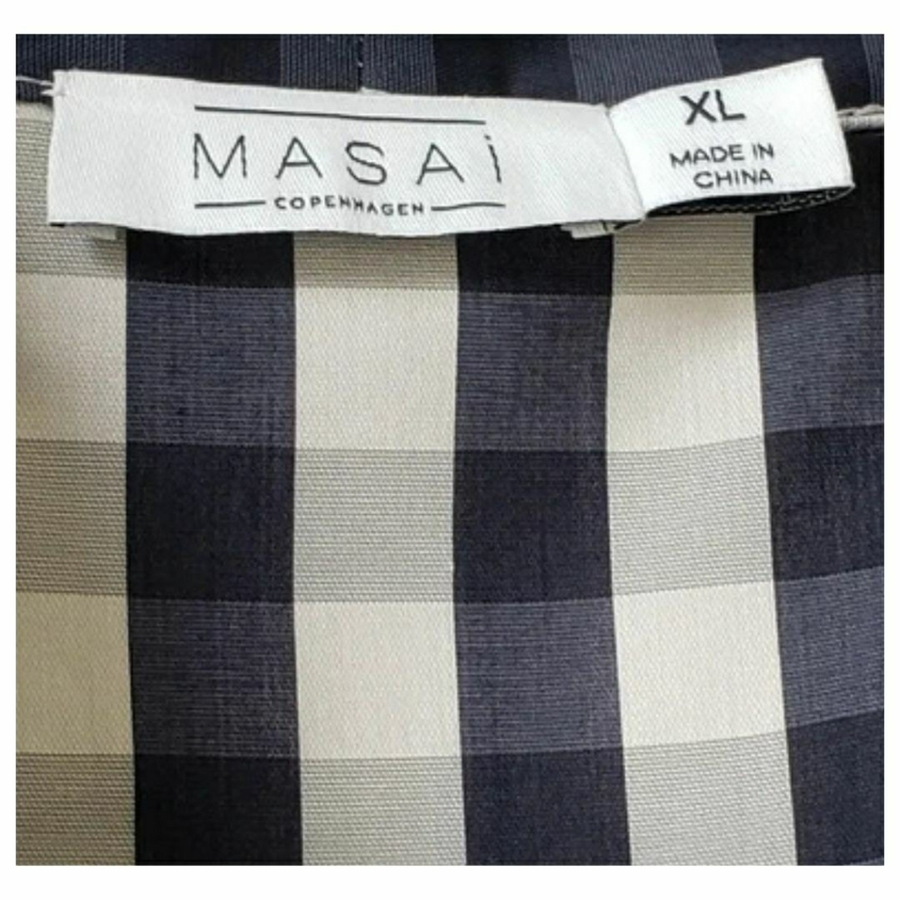 MASAI Copenhagen Nalo Gingham Dress - XL Lagenlook Artsy Boho NWOT - Picture 5 of 6